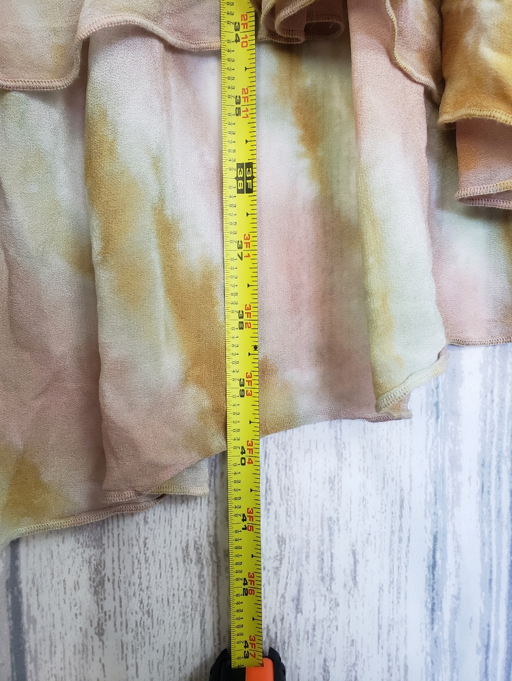 Young Fabulous & Broke Rosa mini dress green & pink tie-dye Boho Festival Medium - Picture 9 of 10